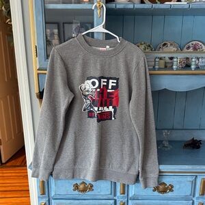 Vans Men's Gray Crewneck Sweater with Graphic